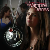 ZRM (peut mélanger la couleur) nouvelle mode journal Vampire Elena Vervain boîte collier ras du cou pour les amoureux en gros 20 pcs/Lot prix usine 1