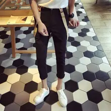 Модные мужские комбинезоны на весну и осень, повседневные одноцветные цельные штаны, высокое качество, мужской тонкий комбинезон с карманами, нагрудник, брюки-карандаш