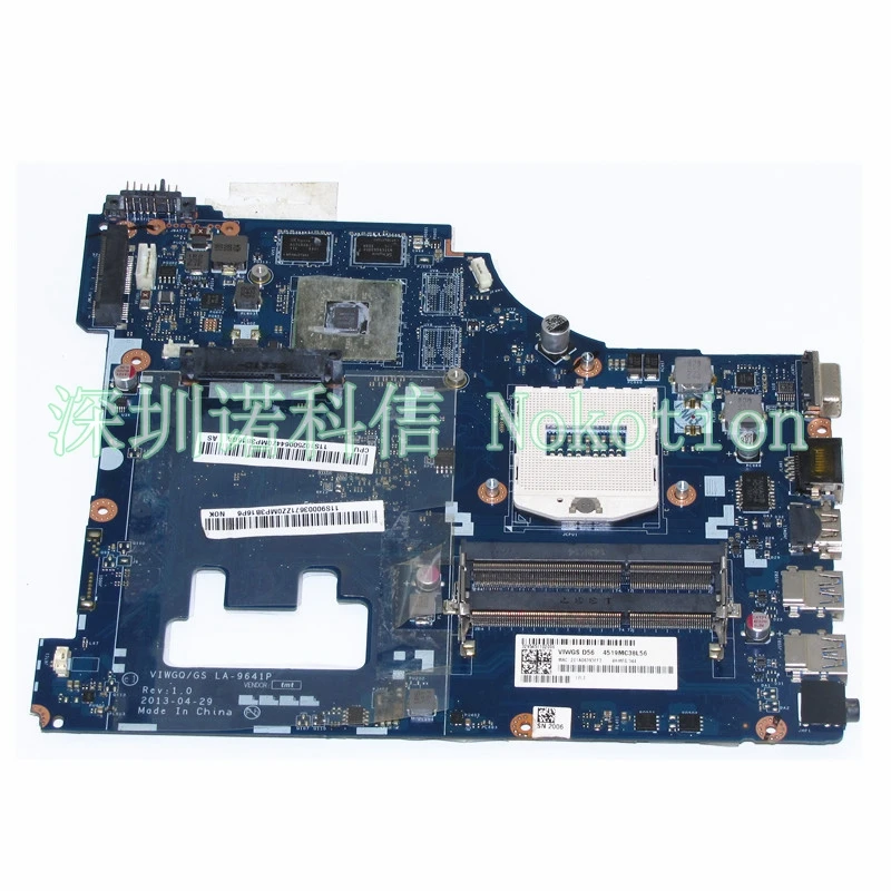 

NOKOTION 11S90003671 Main Board For lenovo ideapad G510 Laptop motherboard VIWGQ LA-9641P HD 8570M Discrete Graphics DDR3