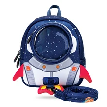 Anti-lost 3D Cartoon Rocket Children Backpack Kids Girls Boys School Bags Neoprene Toddler Baby Kindergarten Bag Space Capsule Anti-lost 3D Cartoon Rocket Children Backpack Kids Girls Boys School Bags Neoprene Toddler Baby Kindergarten Bag Space Capsule