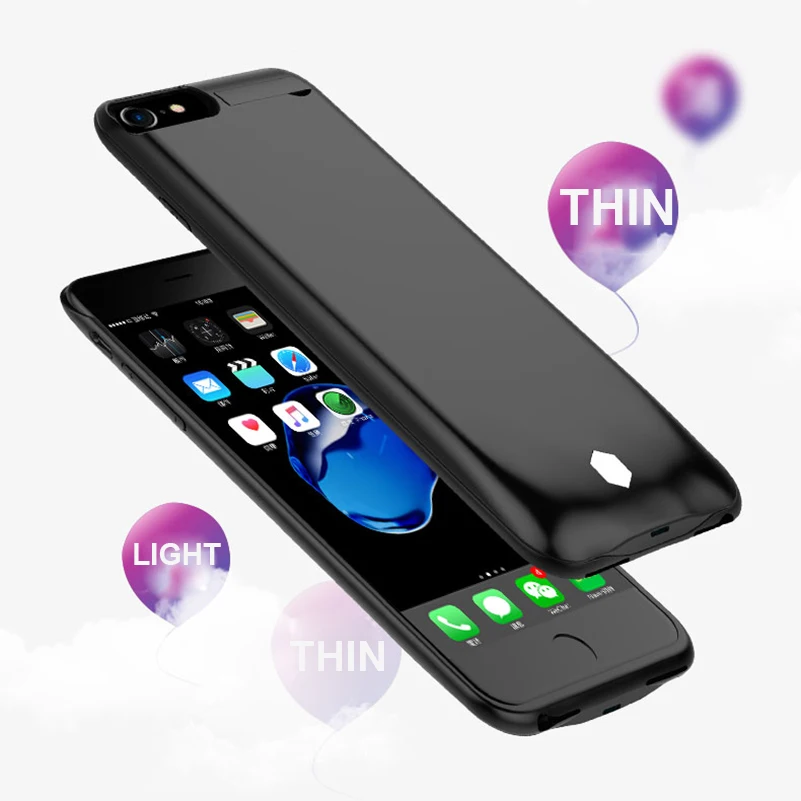 

High Capacity 5800mAh Battery Charger Case For iPhone 8 7 6 6s Ultra Slim PowerBank Charging Cover iphone 7 battery case