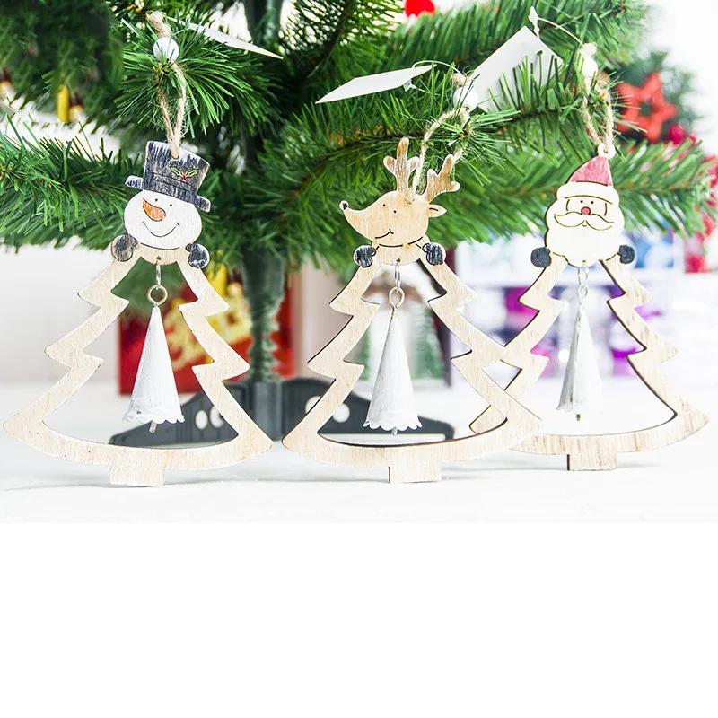 

DIY Christmas Wooden Pendants Ornaments Type Wood Crafts for Xmas Tree Christmas Party Hanging Decorations