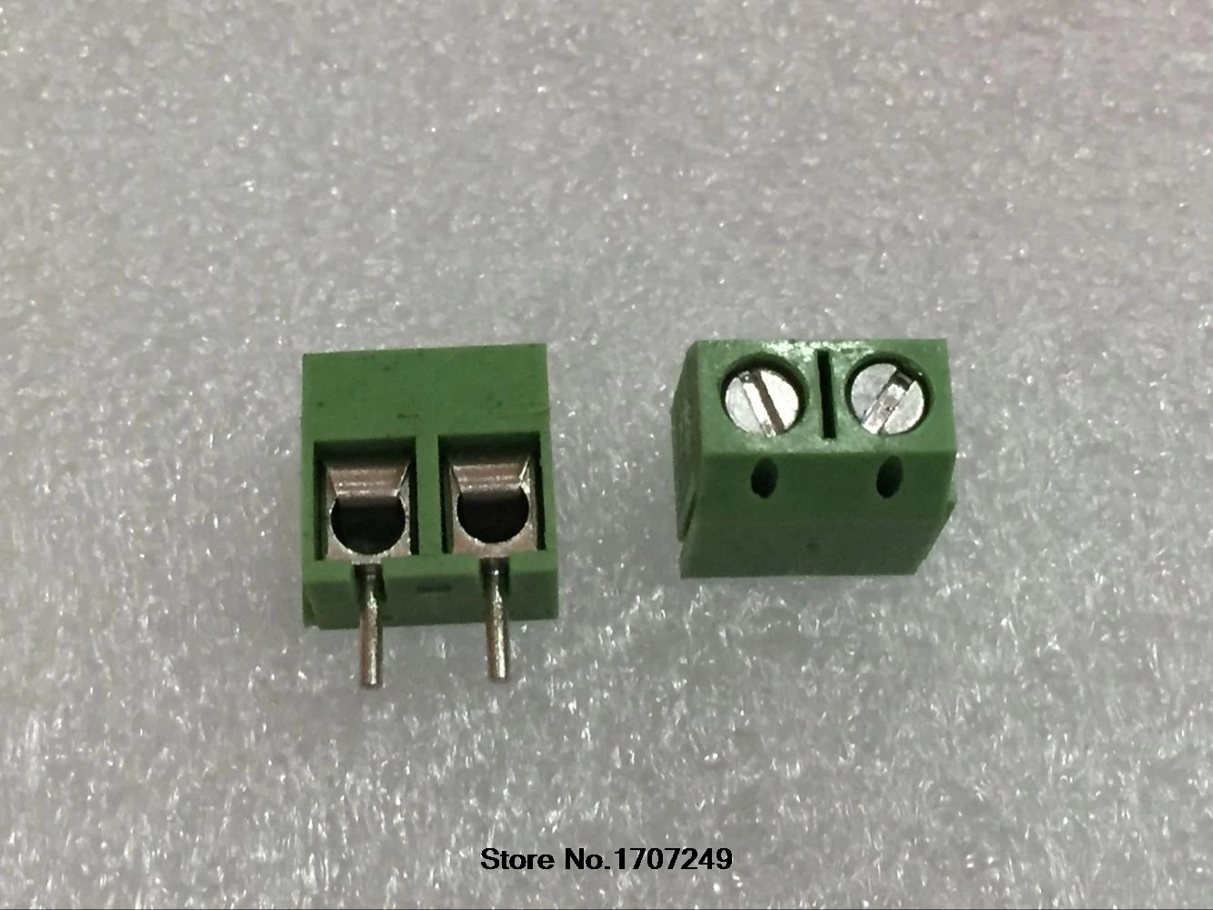 Бесплатная доставка 100 шт. 2-контактный винт зеленая Клеммная колодка PCB коннектор