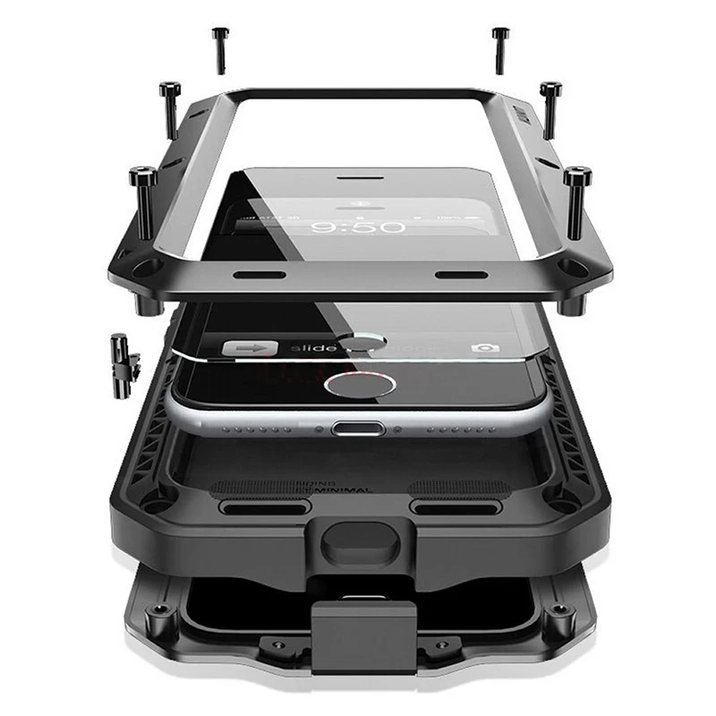 Metal Case Fors iPhone 6 6s 7 8 plus x (10)