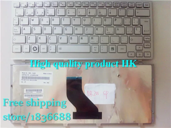 

Free shipping for Toshiba NB300 NB200 NB302 NB305 keyboard NB306 SP keyboard