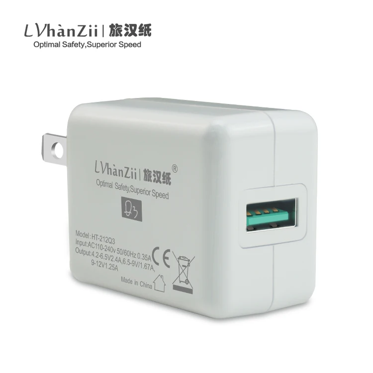 

Stable Quick Charge 3.0 USB Charger 15W QC 3.0 Fast Charging US Plug Travel Mobile Phone Charger for iPhone Samsung Xiaomi