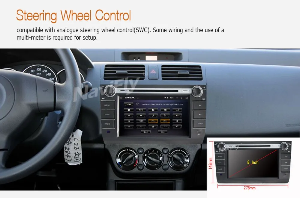 Discount Android8.1 Quad core HD screen 1024*600 car dvd player for suzuki Swift 2004-2010 with gps navigator radio bluteooth 3g wifi 5 Discount Android8.1 Quad core HD screen 1024*600 car dvd player for suzuki Swift 2004-2010 with gps navigator radio bluteooth 3g wifi 5