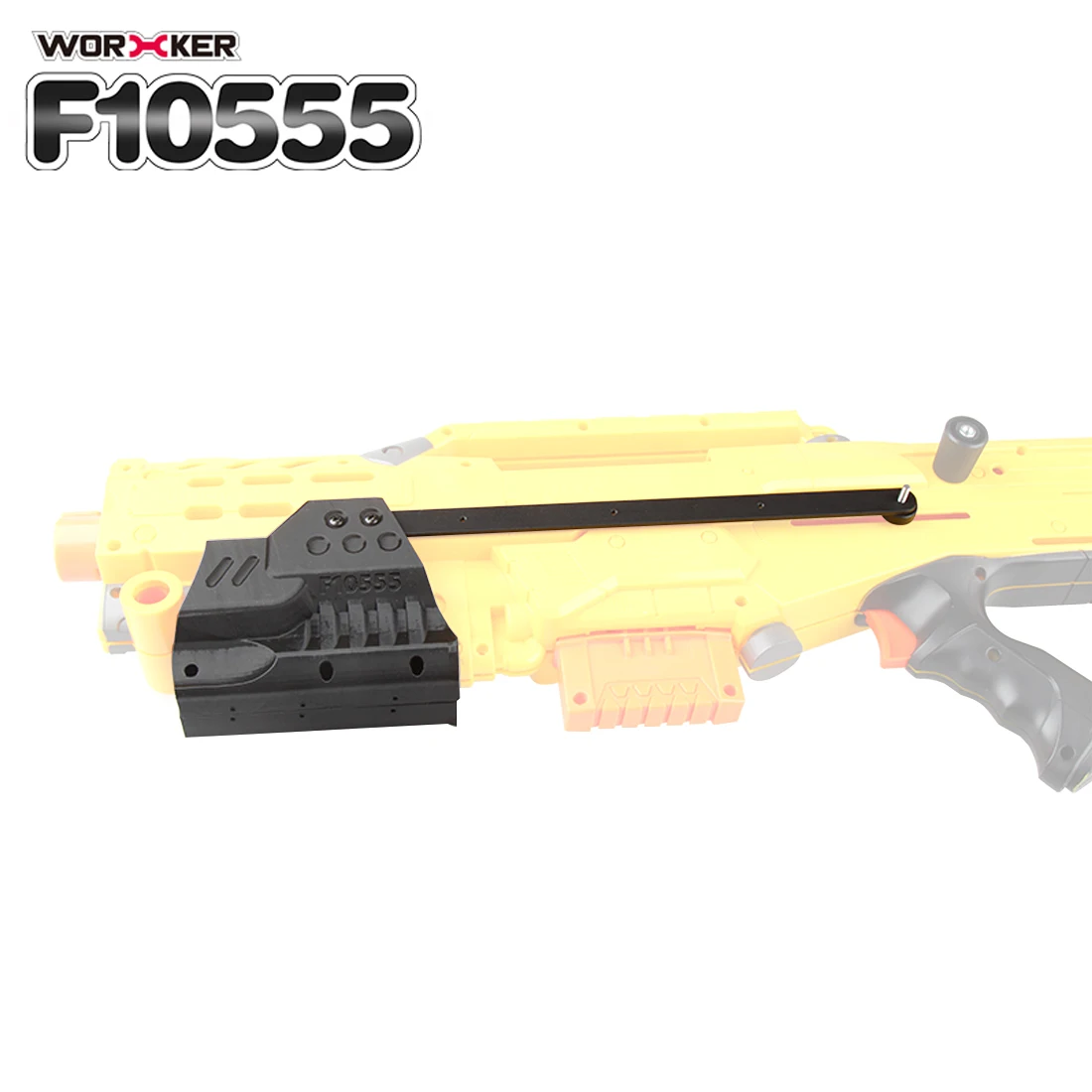 

Worker f10555 3D Printing Pull-down Kit for Nerf Zombie Strike ZED Squad Longshot CS-12 Blaster - Black