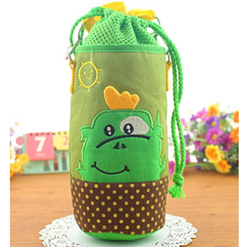 Изолированная сумка для бутылки, водонепроницаемая сумка-холодильник для чашки, Термосумка для мужчин, дорожный Ланч-бокс для детей - Цвет: Brown Bottom Frog