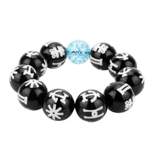 Черная пантера KIMOYO браслет с бусинами Wakanda T'Challa косплей ювелирные изделия для женщин/мужчин реквизит с хрустальным браслетом вечерние аксессуары