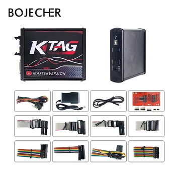 

No Token KTAG OBD2 V7.020 V2.25 Online Master EU red ECM Titanium KTAG 7.020 ECU Chip Tuning Tool For Car Truck ECM Programmer
