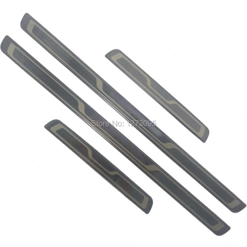 VW TIGUAN MKII 2017-2018 INNER DOOR SILL SCUFF PLATE GUARD TRIMS PROTECTOR 4PCS