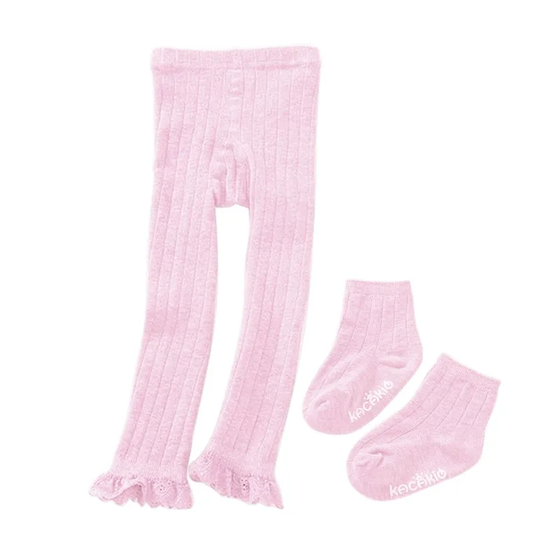 Детские кружевные леггинсы для девочек 2 предмета + шорты Calcetines 4 цвета От 1 до 5 лет