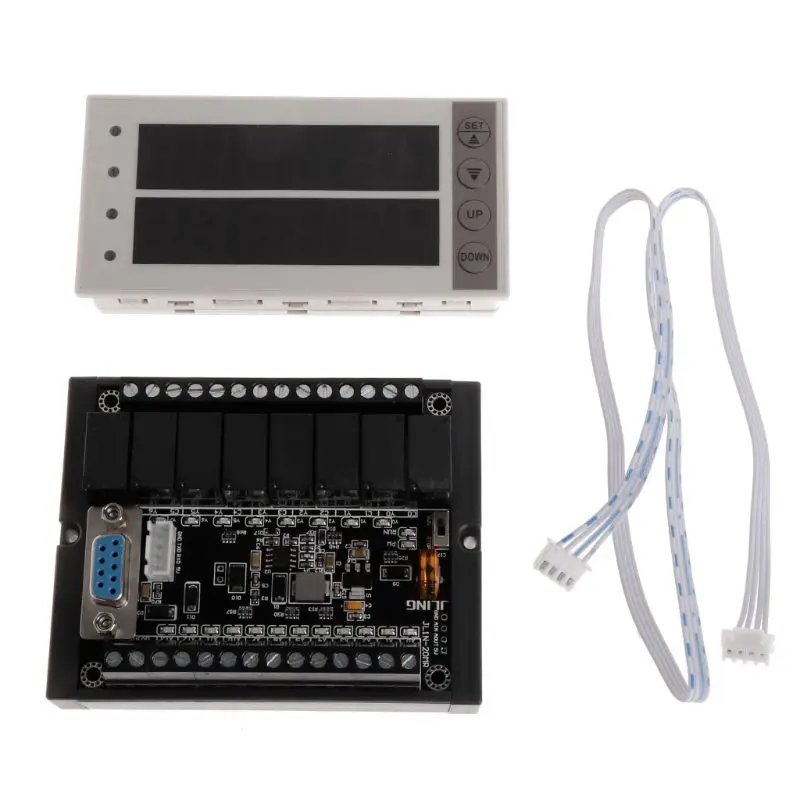

PLC FX1N-20MR & Rail Type Housing & PLC Display Relay Module Delay Module 10-28V