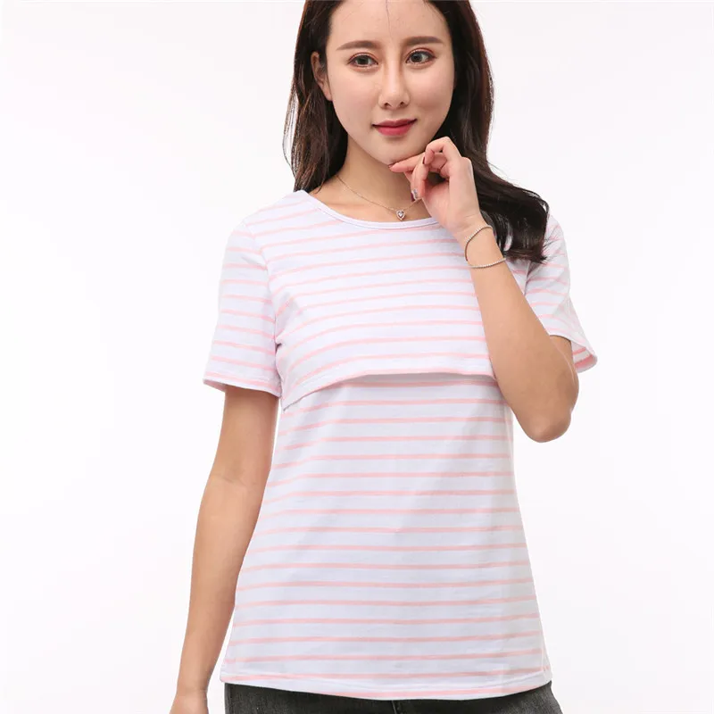 800px x 800px - US $8.99 |Pregnancy Clothes Maternity Clothing nurse T shirt pregnant women  Breastfeeding Tee Nursing Tops Striped Short Sleeve T shirt-in Tees from ...