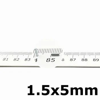 

100pcs Precision Micro Magnet Cylinder 1.5x5 mm Iman Neodimio Tinny Stick Mini Magnets Diameter 1.5 0.06'' Electronics Sensor