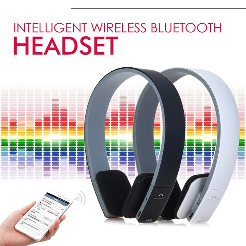  AEC BQ618 Smart Wireless Bluetooth Headset Stereo Earphone with Microphone 3.5mm Stereo Audio Hands - 32959796271
