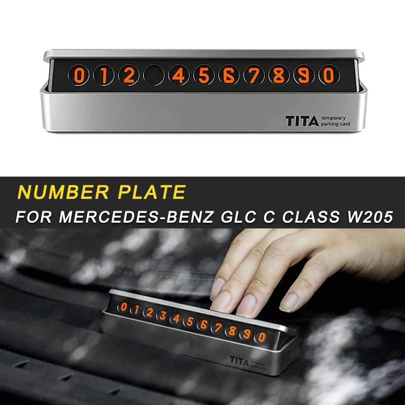 

For Mercedes benz A B C E S class GLA CLA G500 GLE GLC ML GLK G number plate accessories auto