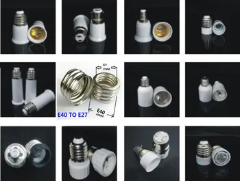

E27 lamp holder converter conversion E27 become E14 turn into E27 to E40 MR16 transform e27 change in GU10 e27 turn to gu24 b22