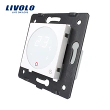 Термостат Livolo стандарт ЕС контроль температуры(без стеклянной панели), нагревательное устройство, AC 110-250 V, C7-01TM-11