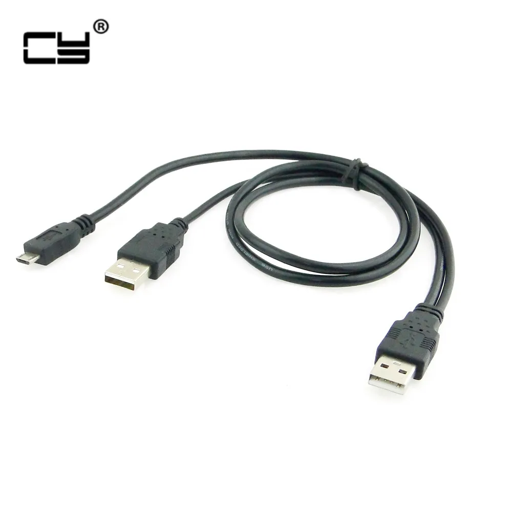 Aliexpress.com : Buy MIcro USB 5PIN Y cable Data to USB 2. 0 2 Two dual