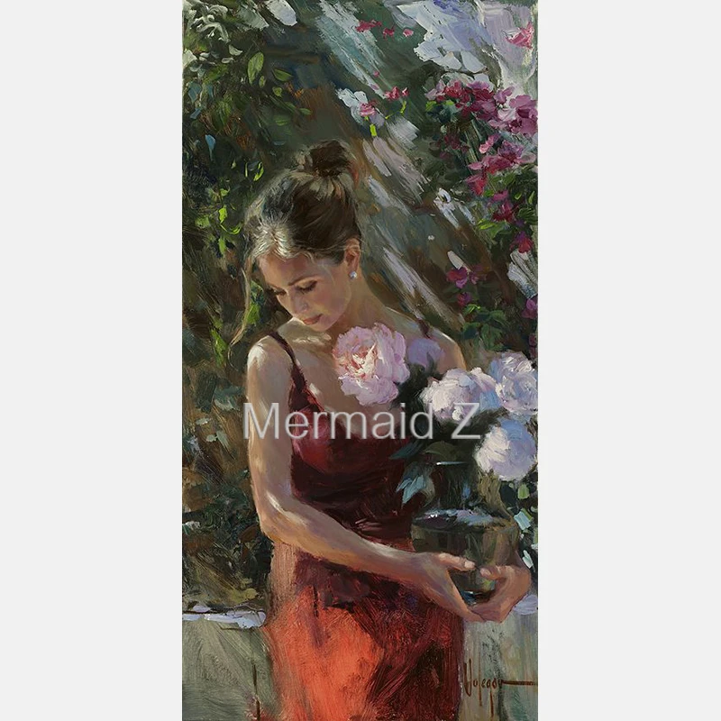 

Artist Hand-painted Oil Paintings Abstract Vladimir Volegov-original painting on canvas Elegant woman Decorative paintings