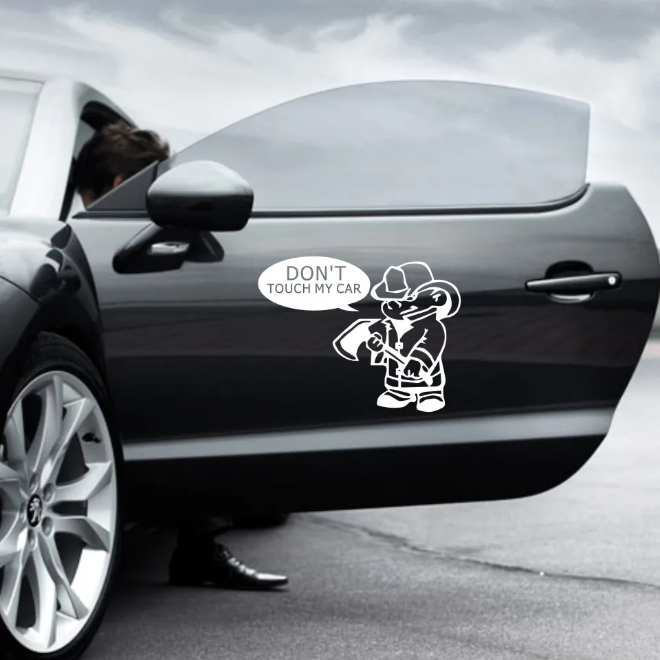 18.214 Don't Touch My Car Sticker Slammed Funny Decals Motorcycle Car Styling Accessories (1)