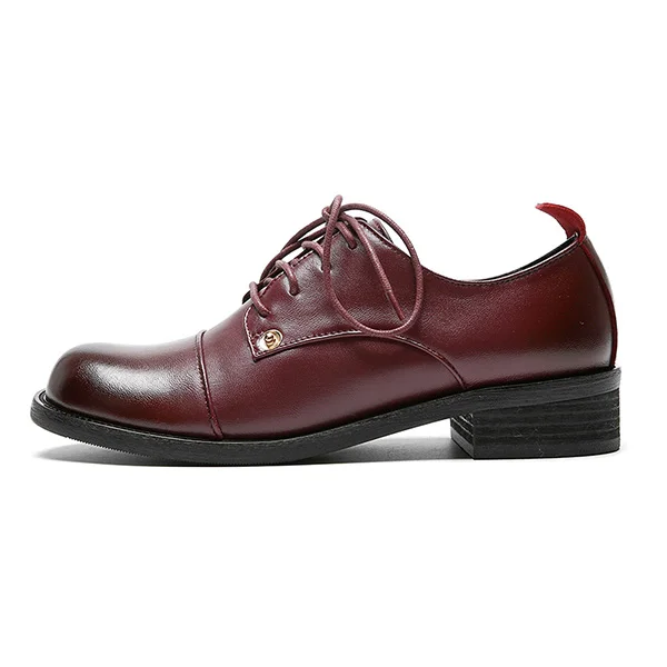 SOPHITINA/женские туфли-лодочки различных цветов обувь из натуральной кожи с перекрестной шнуровкой для отдыха повседневные весенние туфли-лодочки на среднем квадратном каблуке, MO51 - Цвет: Rose red