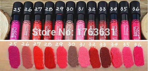 1200 шт oleh DHL pengiriman gratis merek tahan air matte lipstik maquiagem, Tahan lama, макияж блеск для губ, Batom блеск для губ