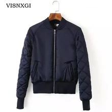 Винтажная Женская куртка-бомбер, женские летные куртки, армейский зеленый пилот, стеганое пальто размера плюс, Женская куртка, 6 цветов, S235