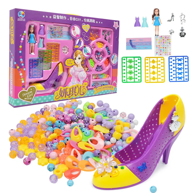 Новый Собранный обувь ручной работы головоломки бисера Детские игрушки