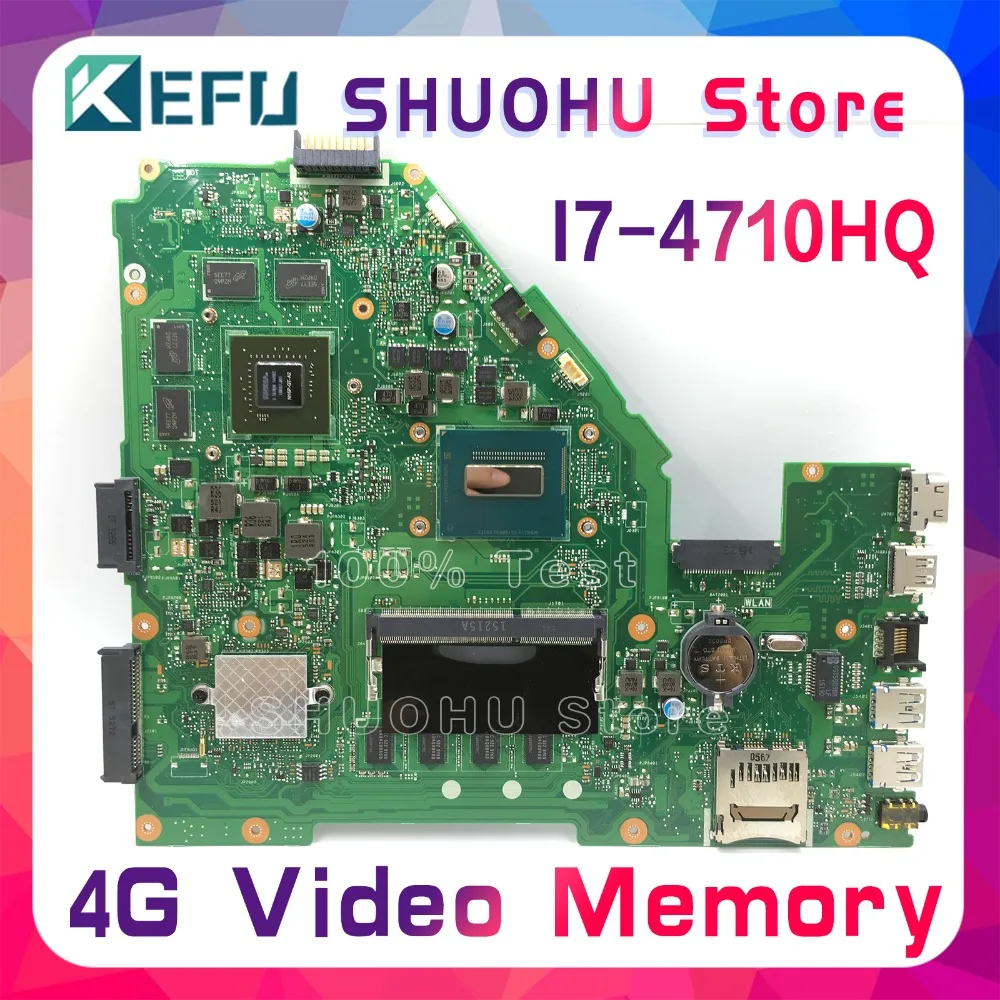 KEFU FX50J для ASUS X550JD X550JK FX50J A550J X550J W50J X550JX K550J I7 материнская плата для ноутбука протестированная работа оригинальная материнская плата