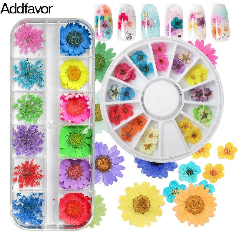 1 упаковка цветочные лепестки для дизайна ногтей Стразы и украшения 