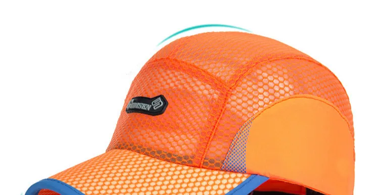 Летние дышащие спортивные Шапки для Для мужчин сетки Бейсбол Кепки Регулируемый шляпа Для мужчин Кость Snapback Шапки быстрое высыхание