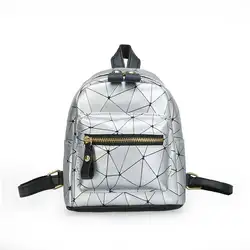 Женский рюкзак модная мини-сумка Алмазная форма pu кожаная школьная сумка canta сумка на плечо