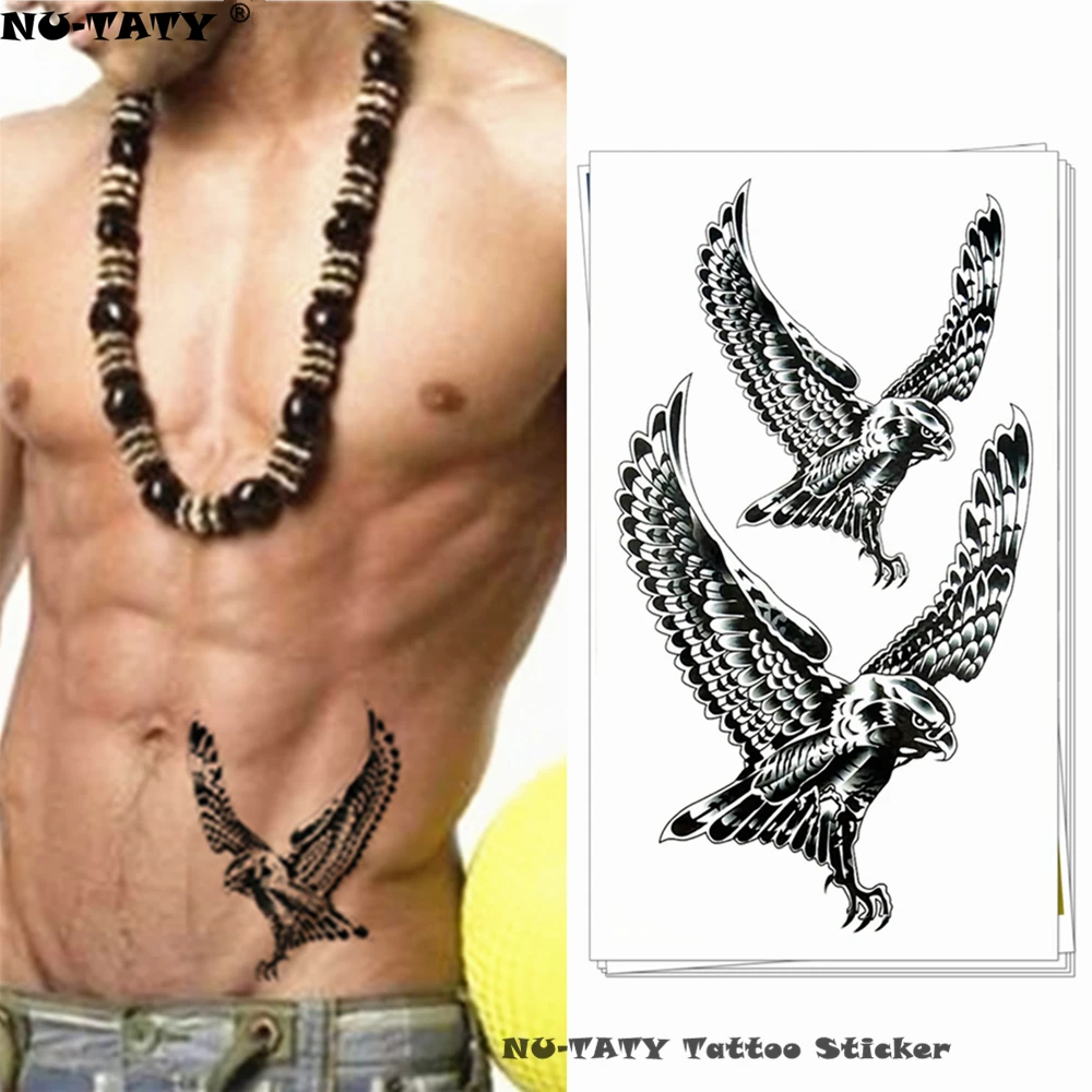 

Nu-TATY Airforce Black Eagles Temporary Tattoo Body Art Arm Flash Tattoo Stickers 17*10cm Waterproof Fake Henna Painless Tattoo