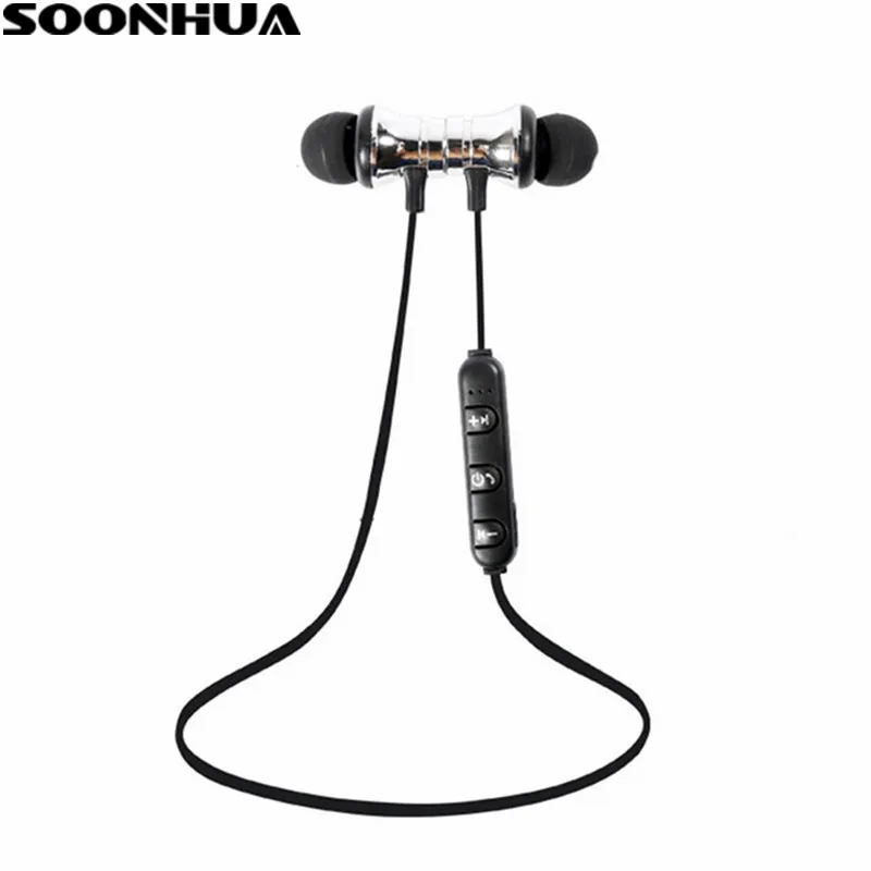 

SOONHUA Magnetic Wireless Bluetooth Headphone Sports Stereo Running Earphone Fone de ouvido For Phone Earbuds Bluetooth V4.2