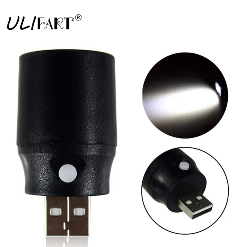 

ULIFART Mini Pocket Torch USB LED Light Flashlight Lamp 5V Multicolor Mini-Torch