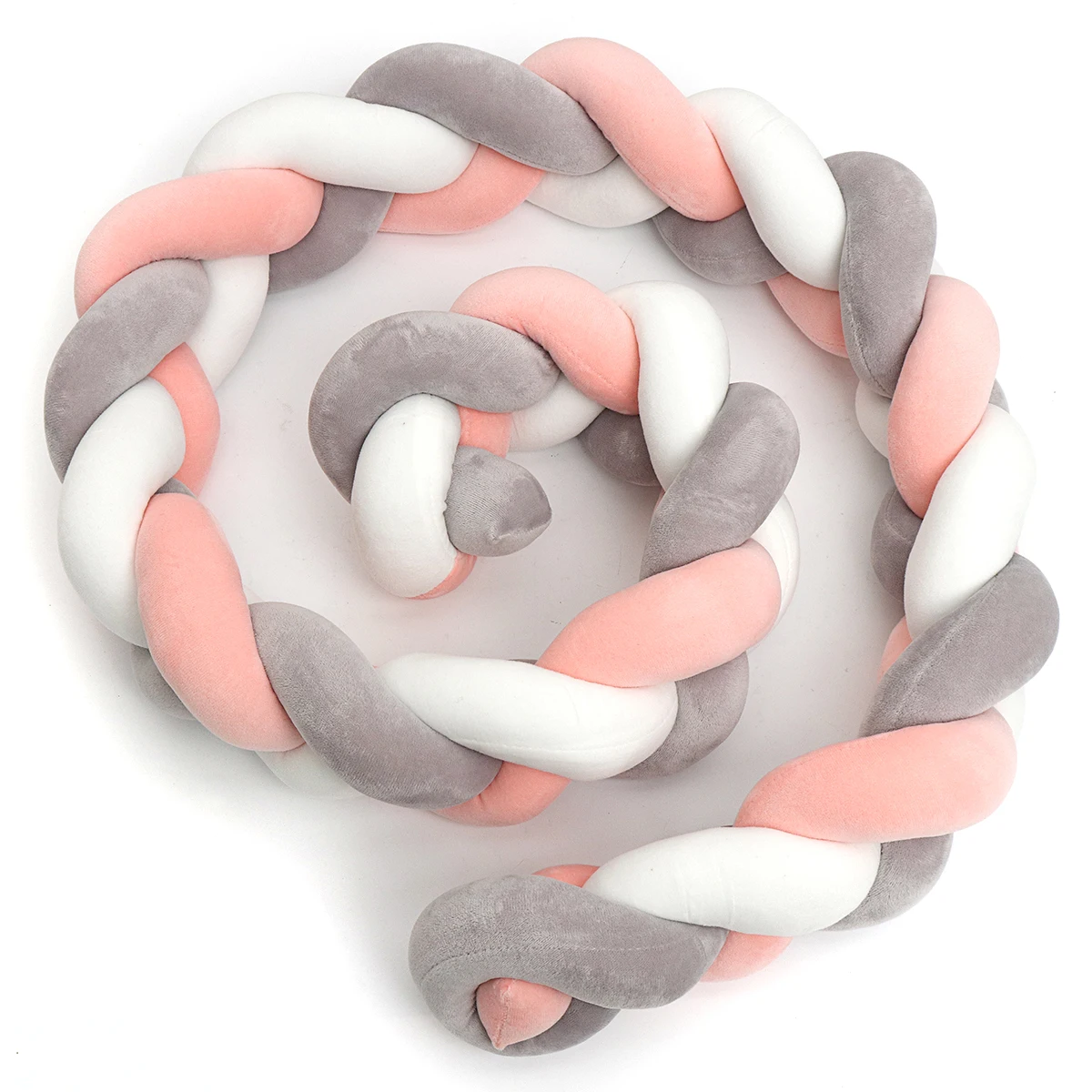 300CM soft Knit Knot Ball Long Strip Baby Bedding Stuffs Kids Room Decoration Baby Bed Bumper