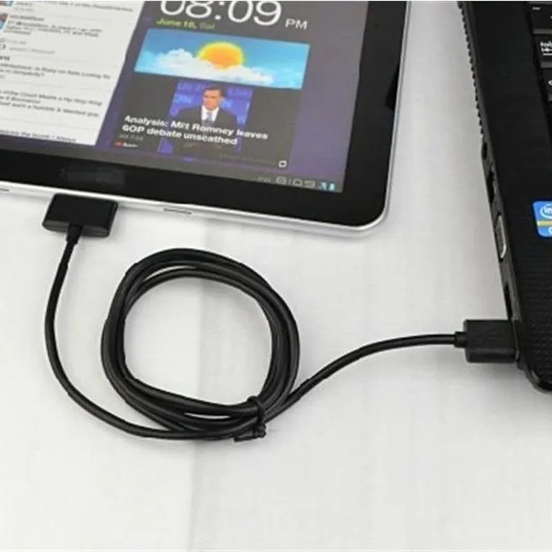 1 м супер длинный USB кабель для зарядки и передачи данных для samsung Galaxy Tab2 P3100 P5100 Note 10,1 N8000 P7510 P6800 P1000
