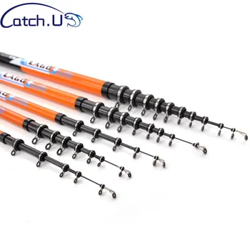 

Catch.U 2.7-6.3M Rock Fishing Rod Superhard Carbon Spinning Fishing Rod Telescopic Sea Fishing Pole Stick Top Dia 1.2mm Orange