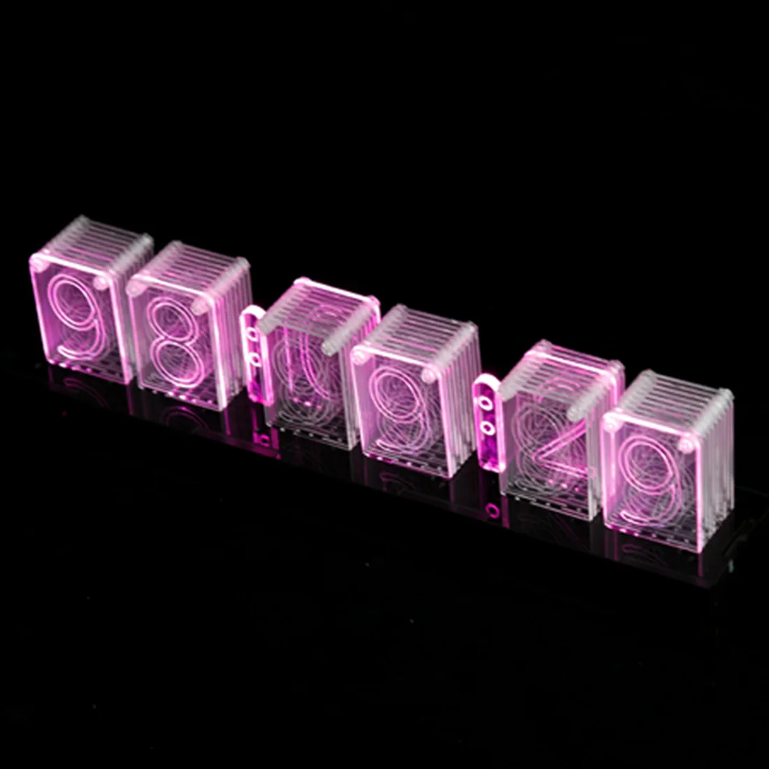 

Small Size Remote Control High-Tech Acrylic Electronic Clock Creative Luminous Clocks Home Decor Ornament Decoration Gifts