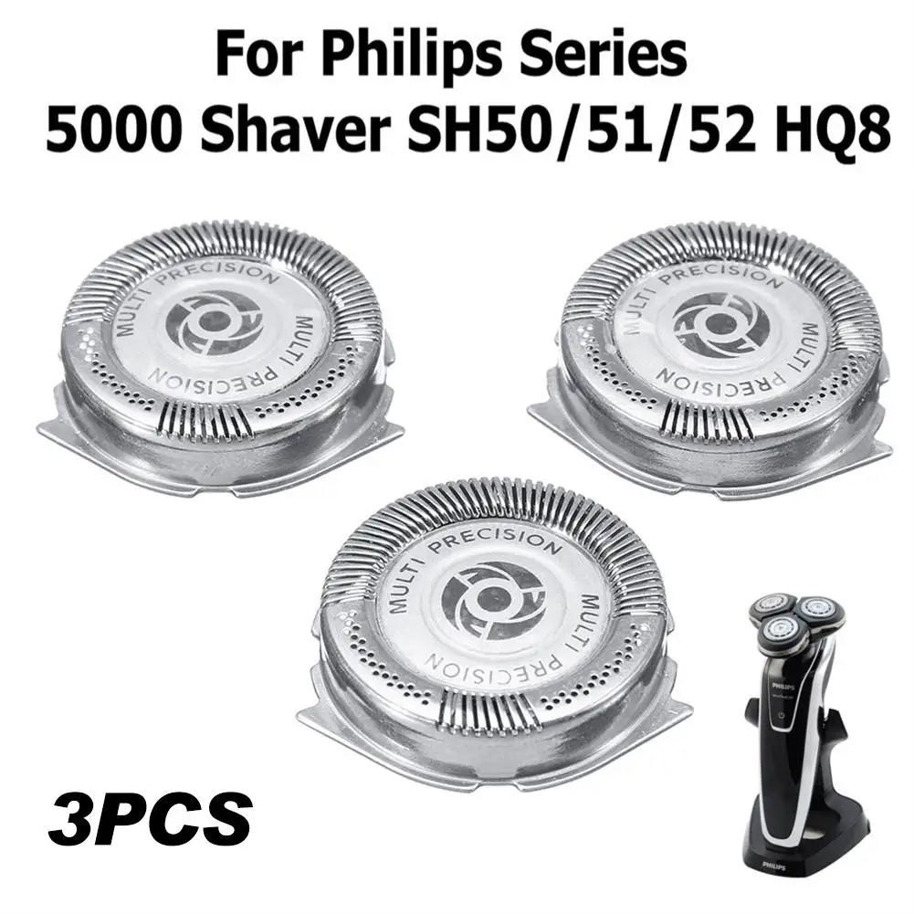 

3PCS Cutter Head Shaver Tool For Philips Series 5000 Shaver SH50/51/52 HQ8 Universal Replacement Unit For Men Shaving Beard