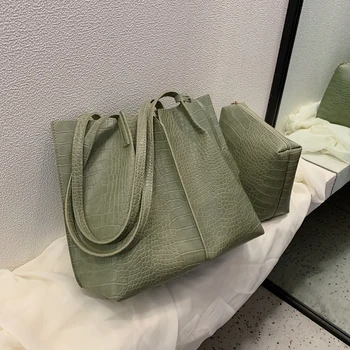 

European style retro handbags Fashion New High-quality PU leather Women's Designer Big Capactity Tote bag Chic shoulder bag