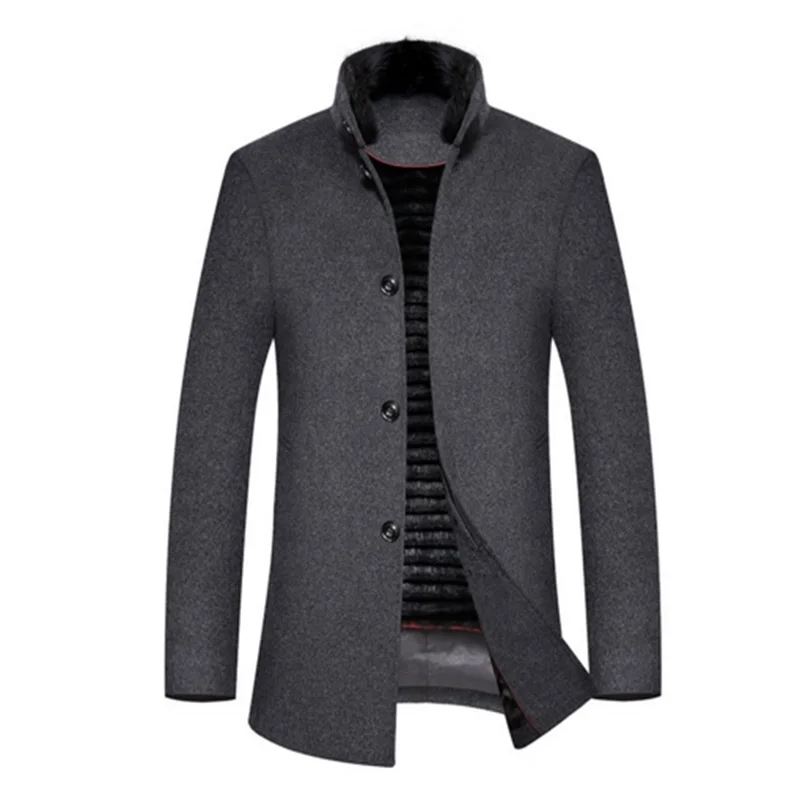 บุรุษสบายๆที่มีคุณภาพสูงทำด้วยผ้าขนสัตว์แจ็ค