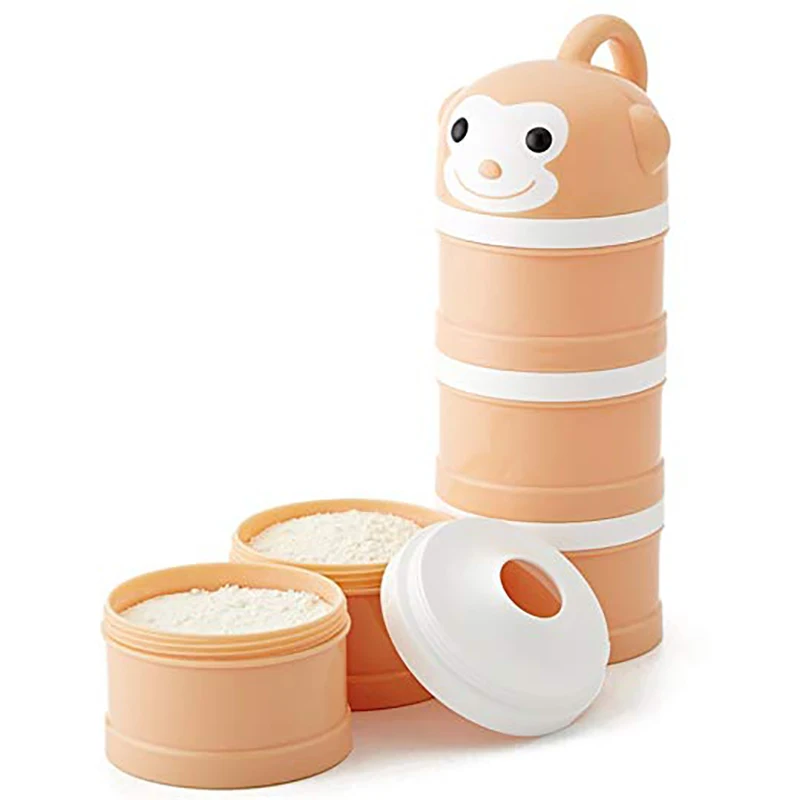 

Portable Milk Powder Formula Dispenser Food Container Storage Feeding Box For Baby Kids Toddler Three Grid Baby Food Storage