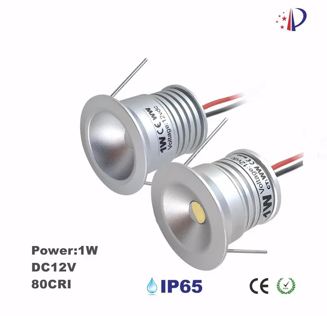 1w dc12v mini led downlight 25mm cutout 60d 120d spotlight home
