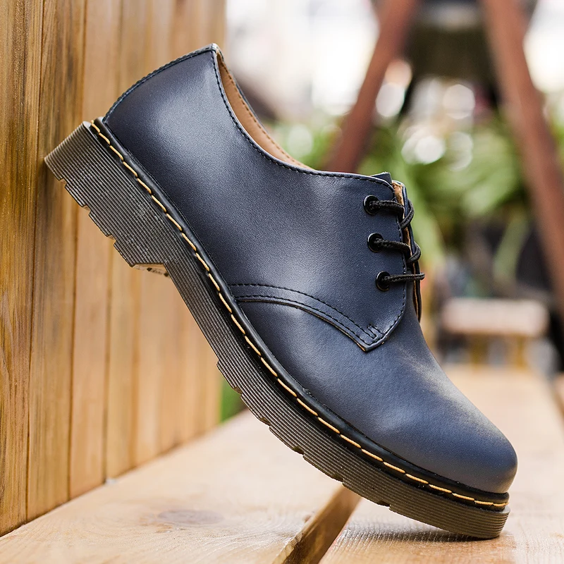 

1461 martens Big Size Brand Genuine Leather Men Shoes Spring Oxford Shoes Fashion Casual Designer Male Shoes Leather Moccasins