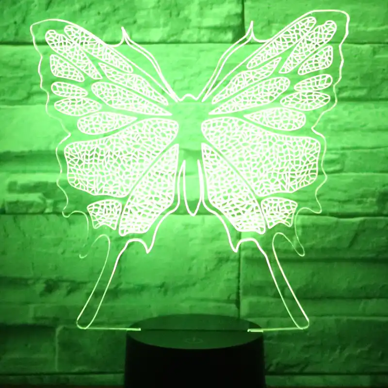 Download 3d Led Night Light Butterfly With 7 Colors Light For Home Decoration Lamp Amazing Visualization Optical Illusion Awesome Night Light Butterfly Light Butterfly3d Led Night Aliexpress