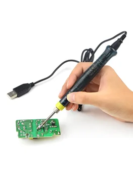 

USB Mini Soldering Iron Heating Tool Portable USB 5V 8W Electric Powered Soldering Iron Pen Long Life Tip